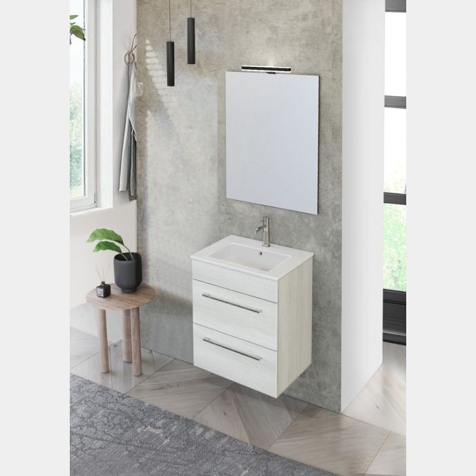 Mobiletto bagno con lavabo e 2 cassetti, Jog 24