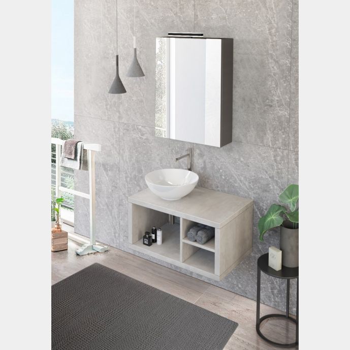 Mobile bagno sospeso L.80 con ripiano, Niagara 28