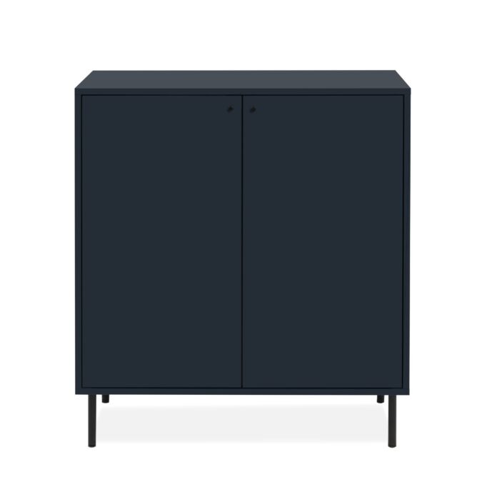 Credenza alta, moderna in offerta con piedini, finitura Blu