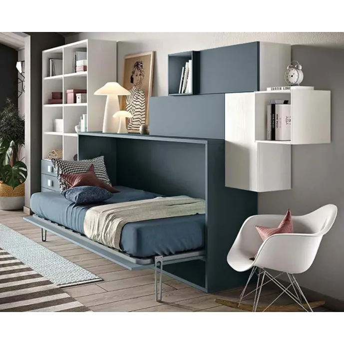 letto blu reale