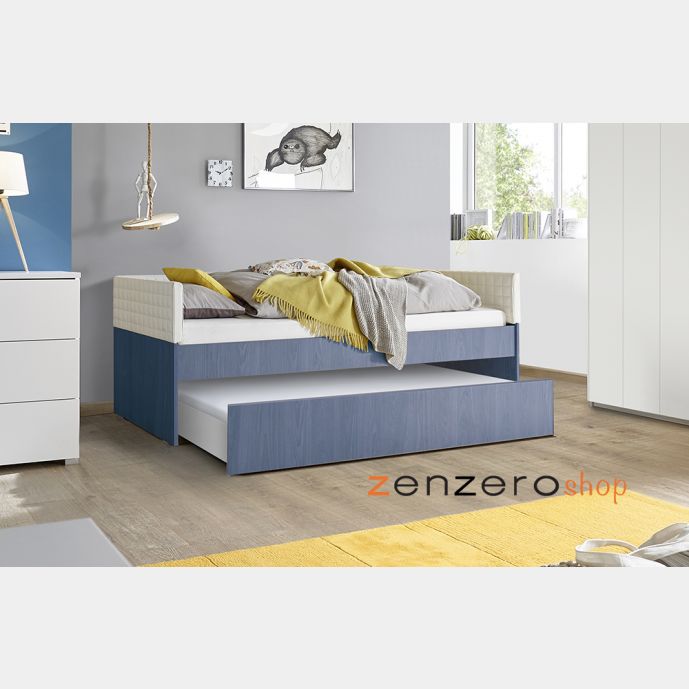 Letto per armadio ponte 90 x 200 colore Blu