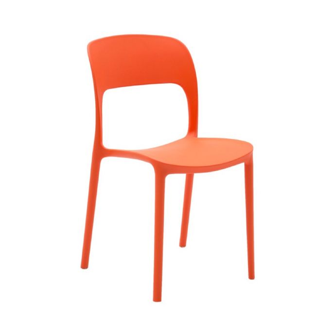 Sedia in polipropilene colore Arancio