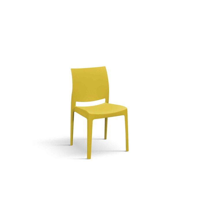 sedia giallo mostarda