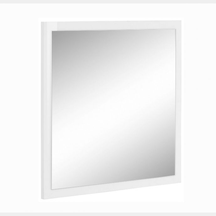 Specchiera quadrata 60x60 con cornice bianca