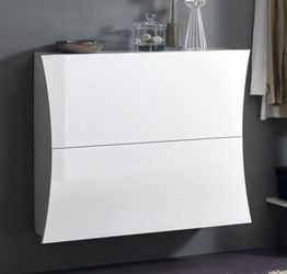 Scarpiera Bianca Con 3 Ante, 70x29x118 Cm in vendita online