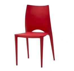 Sedia di Design in plastica - Rosso