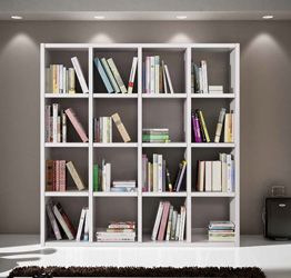 LIBRERIA BIANCO FRASSINATO L.175X30 H175