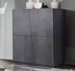 Madia credenza alta 4 ante ardesia