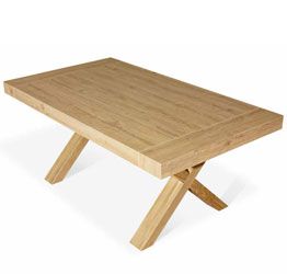 Tavolo allungabile in legno, finitura rovere consumato