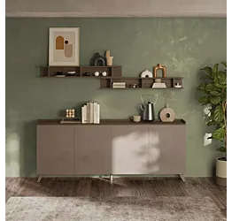 credenza 4 ante bronzo e mercure