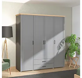 armadio grafite e rovere