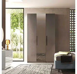 armadio specchio bronzo