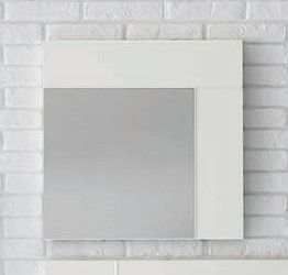 Specchio quadrato 65 x 65 con cornice bianco opaco gesso