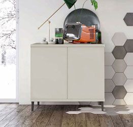 Madia moderna Modello Amsterdam, in legno, con ante e cassetti, disponibile  in diverse finiture e dimensioni - Larredo Trieste