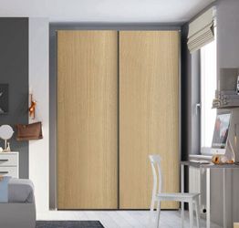 Armadio 2 ante scorrevoli H.257 L.178, finitura Royal Oak