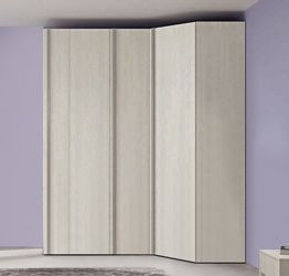 Cabina armadio per camerette, finitura Rovere gesso