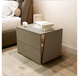 comodino fango con specchio