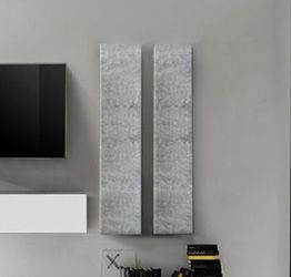 Elemento Colonna appeso di design Beton e Bianco