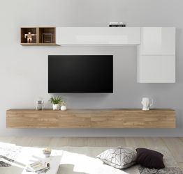 Credenza alta Nebraska rovere scuro ▷ in offerta su Garnero Arredamenti