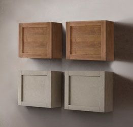 Cubo sospeso con frontale con telaio, disponibile in diverse finiture