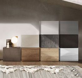 Cubo a terra , disponibile in diverse finiture, 100% Made in Italy