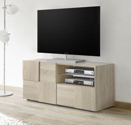 Porta TV di Design Rovere Samoa ad un anta e un cassetto