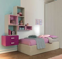 Divano letto box Lima Moretti Compact, Nebbia e Perla