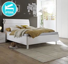 Letto Like bianco in legno ad una piazza e mezza