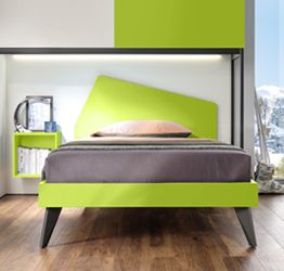 Letto una piazza e mezza Iceberg Moretti Compact, Verde cedro