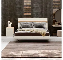 letto spatolato bianco
