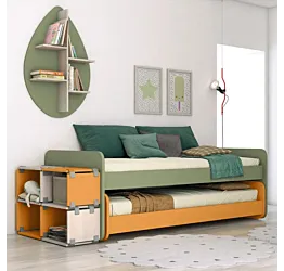 Letto multifunzione miele e oliva