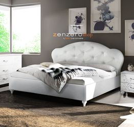 Letto matrimoniale King size con testata imbottita