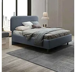letto azzurro matrimoniale