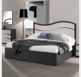 letto contenitore economico grigio