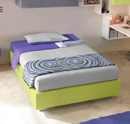 Letto sommier 140x200 Moretti Compact, finitura Verde cedro