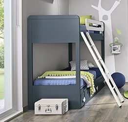 Letto castello bambini blu opale 