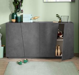 Madia credenza piccola, 4 ante Ardesia