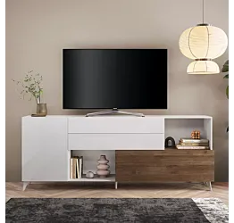 credenza bianca e mercure