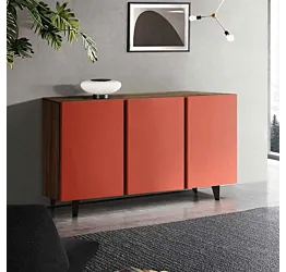 credenza rossa