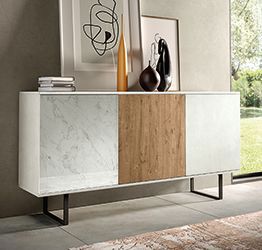 M01CF010021B - Stand Appendiabiti Modern, 160 x 60 x 40, Bianco Frassinato  - ARHome