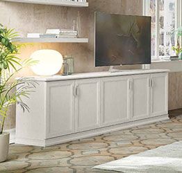 Mobile credenza Classic con 5 ante  in finitura Bucaneve