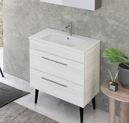 Mobile bagno moderno L.81 con piedini, Jog 30