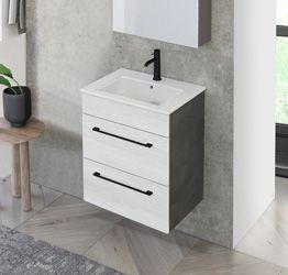 Mobiletto bagno L.55 con lavabo, Jog 25