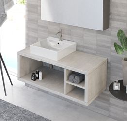 Mobile bagno sospeso L.110 con ripiano, Niagara 37