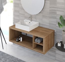 Mobile bagno sospeso L.110 con ripiano, Niagara 38