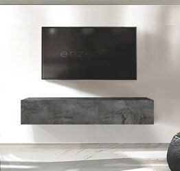Mobili porta tv design in finitura Ossido, anta a ribalta
