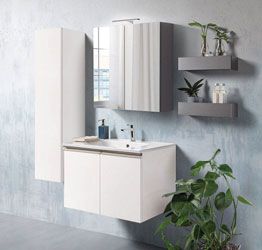 Mobile bagno prezzo basso, mobile con lavabo integrato, Havasu 23 Bis