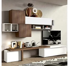 parete con base bianco lucido