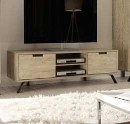 Mobili porta tv alti, porta tv "Wood" Moderno di Design, 156x51 cm