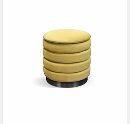 pouf contenitore giallo 